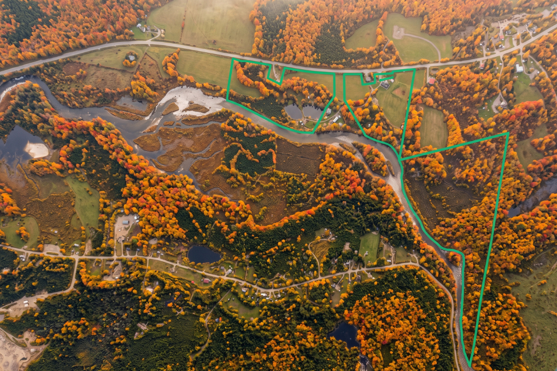 370 Route 155 - Bird view automne 370 Route 155 - Bird view automne