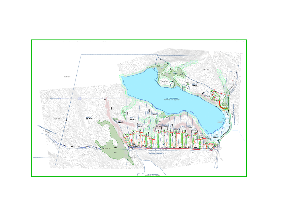 Chemin du Lac Carruthers - Projet potentiel